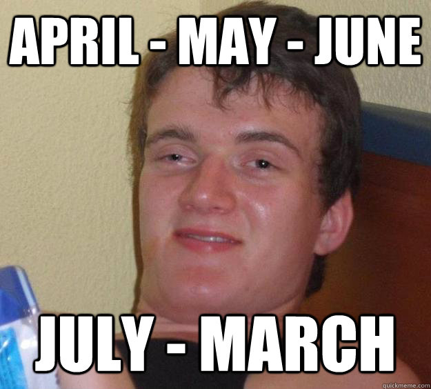 April - May - June July - March  10 Guy