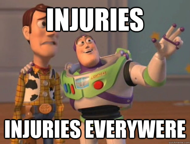 Injuries injuries everywere  Buzz Lightyear