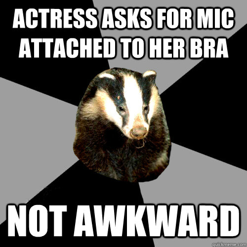 Actress asks for mic attached to her bra NOT AWKWARD   Backstage