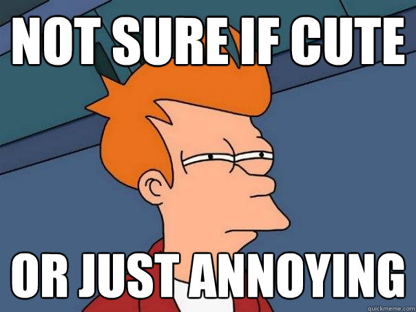 not sure if cute or just annoying  Futurama Fry