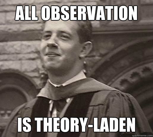 all observation is theory-laden  