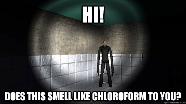 HI! DOES THIS SMELL LIKE CHLOROFORM TO YOU?  