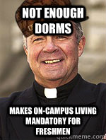 Not enough dorms makes on-campus living mandatory for freshmen - Not enough dorms makes on-campus living mandatory for freshmen  Scumbag Biondi
