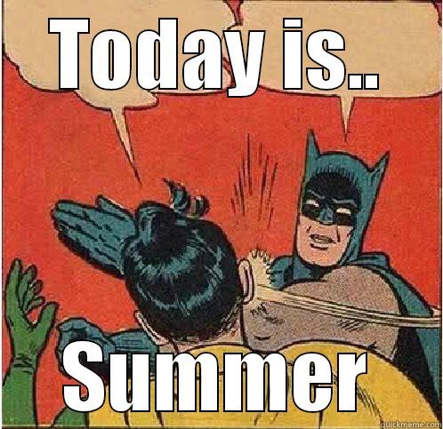 TODAY IS.. SUMMER Batman Slapping Robin