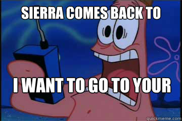 Sierra comes back to chile i want to go to your show¡¡¡ - Sierra comes back to chile i want to go to your show¡¡¡  Patrick shocked to hear Baby on the radio