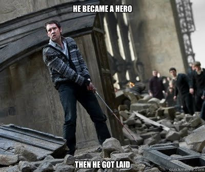 He Became A Hero Then he got laid  Neville owns