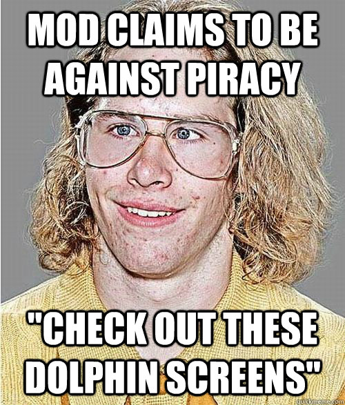 mod claims to be against piracy 