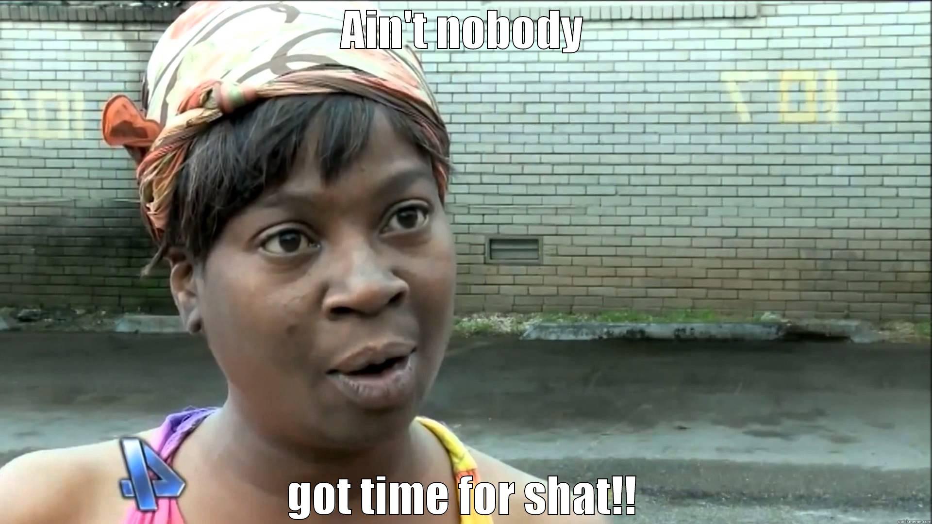 AIN'T NOBODY GOT TIME FOR SHAT!! Misc