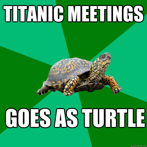 titanic meetings goes as turtle   Torrenting Turtle