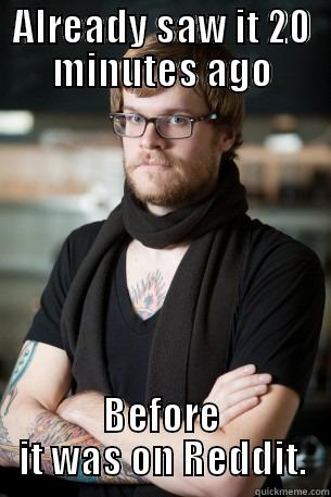 ALREADY SAW IT 20 MINUTES AGO BEFORE IT WAS ON REDDIT. Hipster Barista