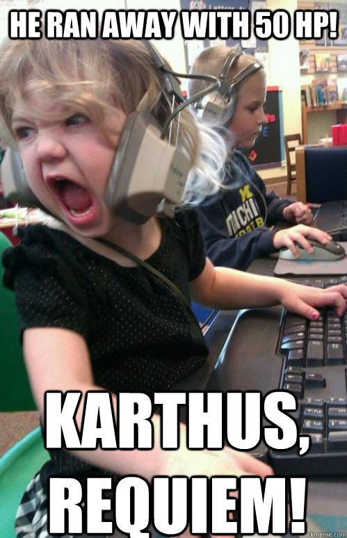 He ran away with 50 HP! Karthus, REQUIEM!  