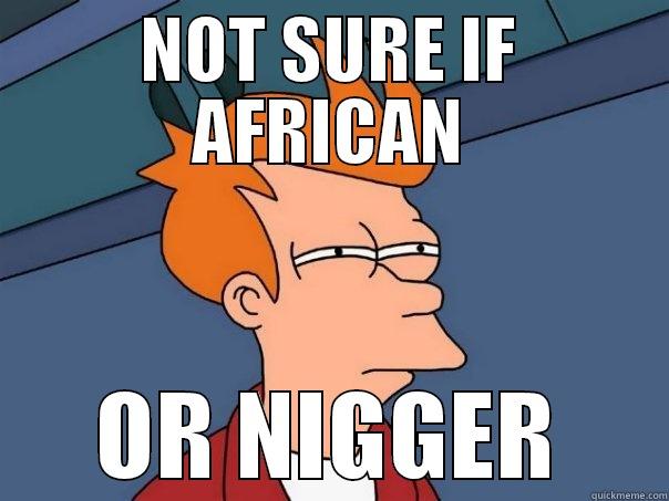 NOT SURE IF AFRICAN OR NIGGER Futurama Fry