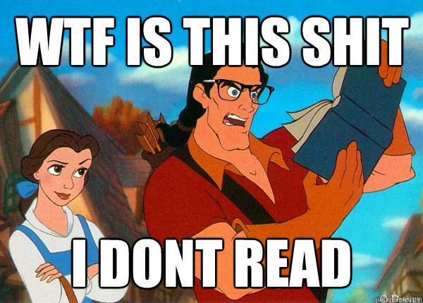 wtf is this shit i dont read  Hipster Gaston 2