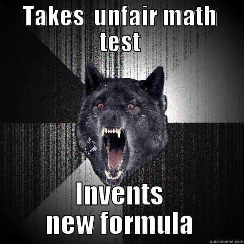 Pre-Calculus in a nutshell  - TAKES  UNFAIR MATH TEST INVENTS NEW FORMULA Insanity Wolf