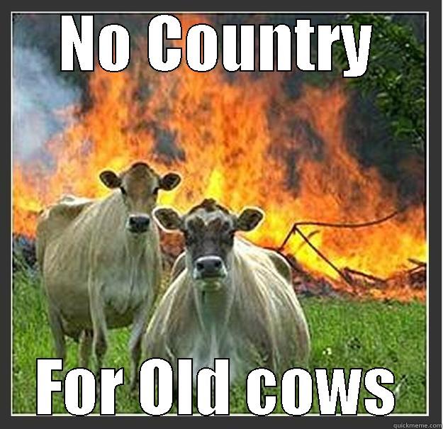 NO COUNTRY FOR OLD COWS Evil cows