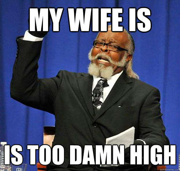 My Wife is  Is too damn high - My Wife is  Is too damn high  Jimmy McMillan