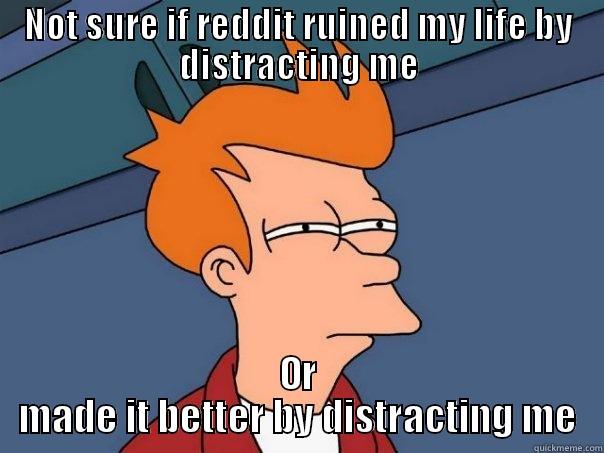 swag reddit - NOT SURE IF REDDIT RUINED MY LIFE BY DISTRACTING ME OR MADE IT BETTER BY DISTRACTING ME Futurama Fry