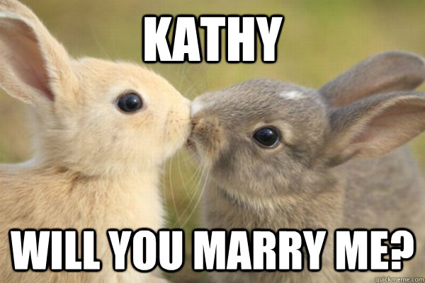 KATHY will you marry me? - KATHY will you marry me?  MARRYMENOW