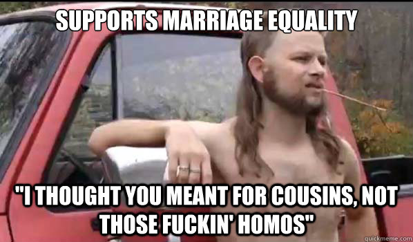 Supports marriage equality 