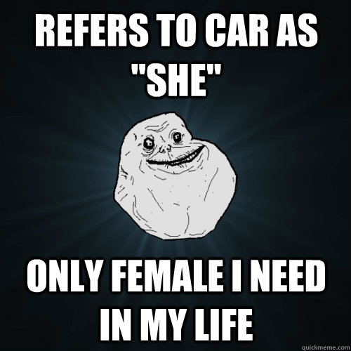 Refers to car as 