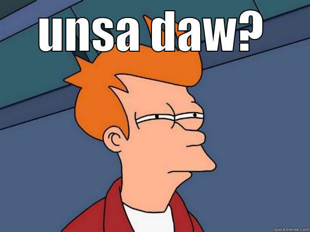 UNSA DAW?  Futurama Fry