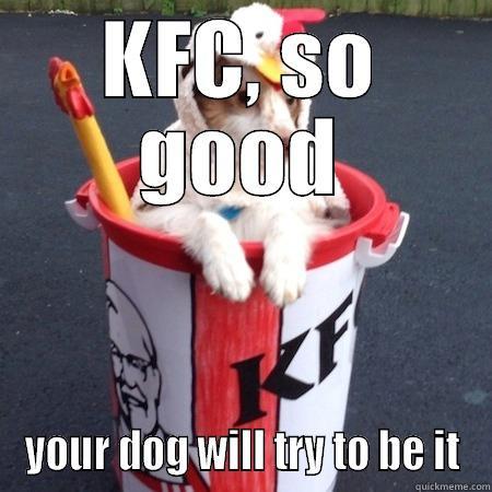 kfc doggy dog - KFC, SO GOOD YOUR DOG WILL TRY TO BE IT Misc