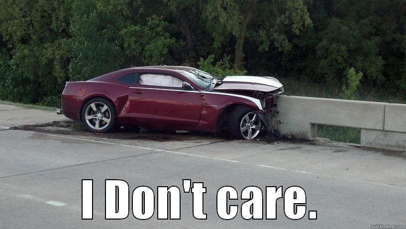 I CRUSHED MY CAR INTO THE BRIDGE! -  I DON'T CARE. Misc