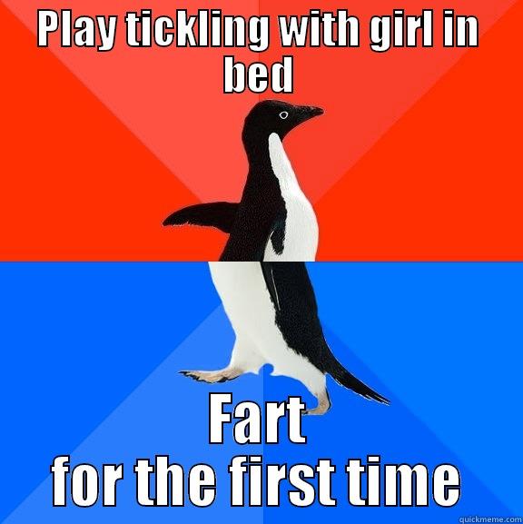 PLAY TICKLING WITH GIRL IN BED FART FOR THE FIRST TIME Socially Awesome Awkward Penguin