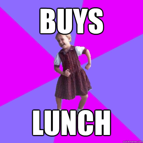 BUYS LUNCH - BUYS LUNCH  Socially awesome kindergartener