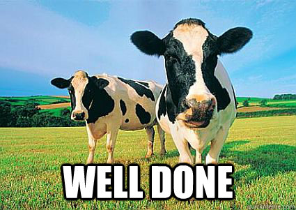 WELL DONE - WELL DONE  Cows of approval