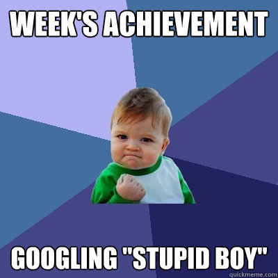 Week's achievement Googling 