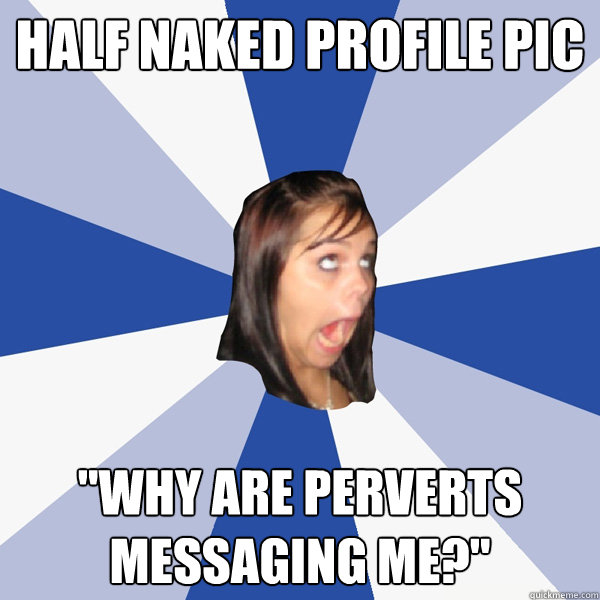 half naked profile pic 