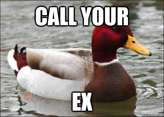 call your ex  Malicious Advice Mallard