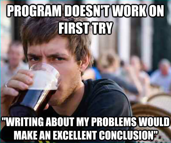 Program doesn't work on first try 