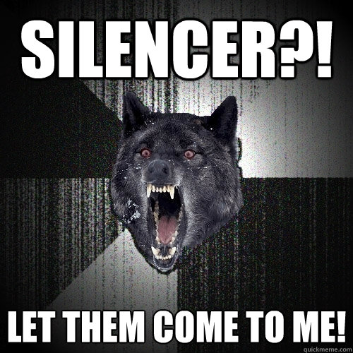 Silencer?! let them come to me!  Insanity Wolf