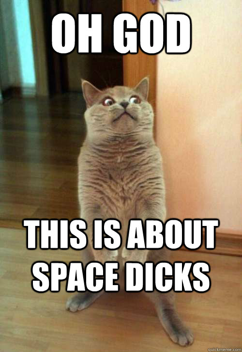 Oh god this is about space dicks  Horrorcat