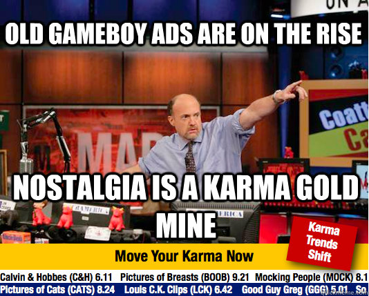 Old Gameboy ads are on the rise Nostalgia is a karma gold mine  Mad Karma with Jim Cramer