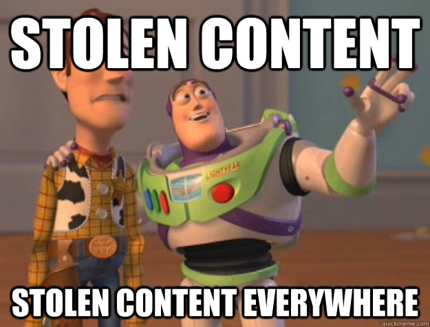 stolen content  stolen content everywhere   Buzz Lightyear