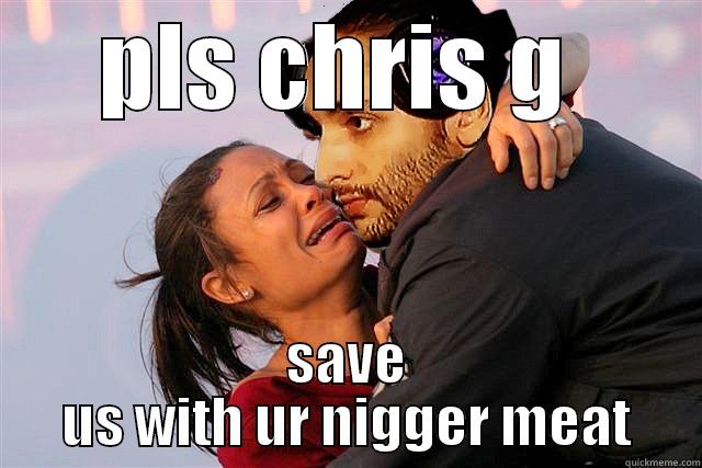 PLS CHRIS G  SAVE US WITH UR NIGGER MEAT Misc