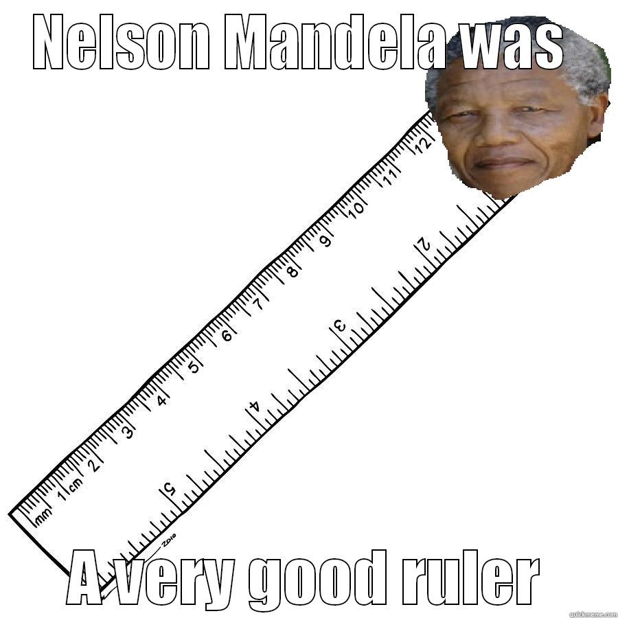 nelson mandela was a  - NELSON MANDELA WAS  A VERY GOOD RULER Misc