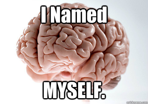 I Named MYSELF.   Scumbag Brain