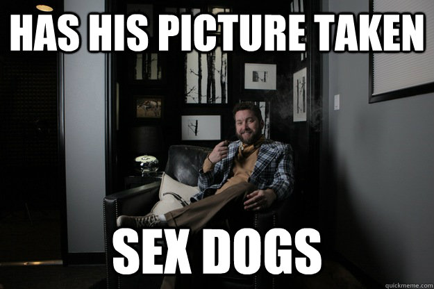 Has his picture taken SEx dogs  benevolent bro burnie