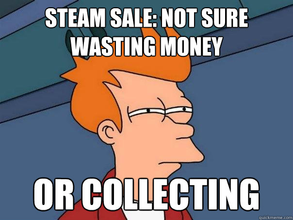 Steam Sale: not sure wasting money or collecting  Futurama Fry