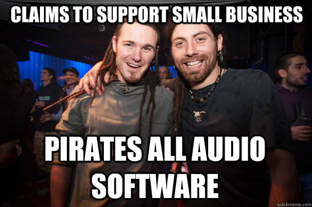 claims to support small business pirates all audio software  Cool Psytrance Bros