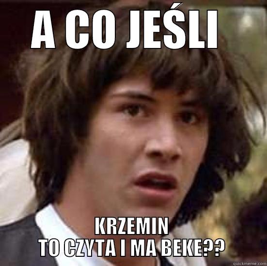 A CO JEŚLI  KRZEMIN TO CZYTA I MA BEKE?? conspiracy keanu