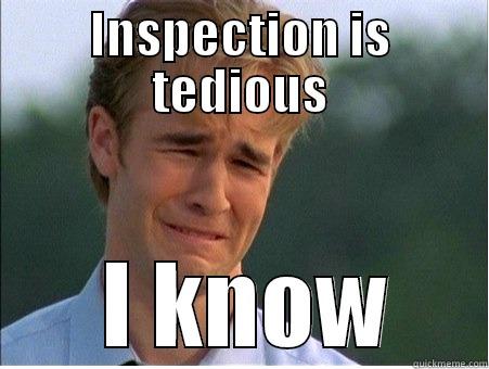 Inspection tips for Property, Not again! - INSPECTION IS TEDIOUS  I KNOW 1990s Problems