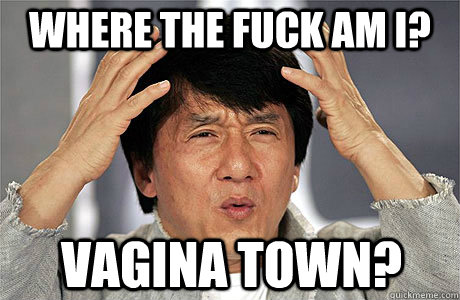 Where the fuck am I? Vagina Town?  EPIC JACKIE CHAN