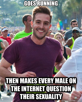 Goes Running Then makes every male on the internet question their sexuality  Ridiculously photogenic guy