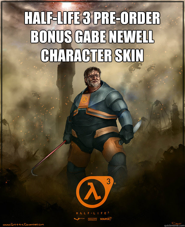 HALF-LIFE 3 Pre-Order Bonus Gabe Newell Character Skin - HALF-LIFE 3 Pre-Order Bonus Gabe Newell Character Skin  Gabe Newell hl3