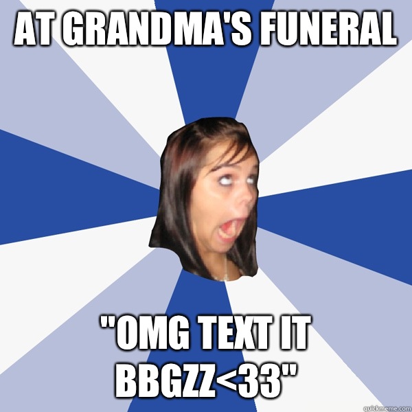 At grandma's funeral 